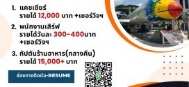 รับสมัครพนักงานร้าน MD-82 cafe’