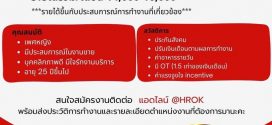 รับสมัครพนักงานร้านอาหารโซลโฮต๊อก