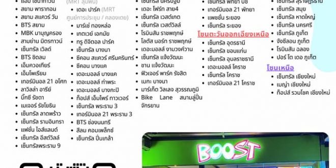 รับสมัครพนักงานร้าน BOOST Juice